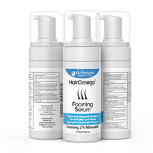 DrFormulas™ Hairomega® Foam 2% Minoxidil | Topical DHT Blocker Serum for Hair Loss, 4 FL OZ